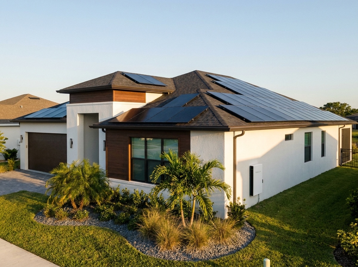 Sunrise over Florida water — solar energy atmosphere